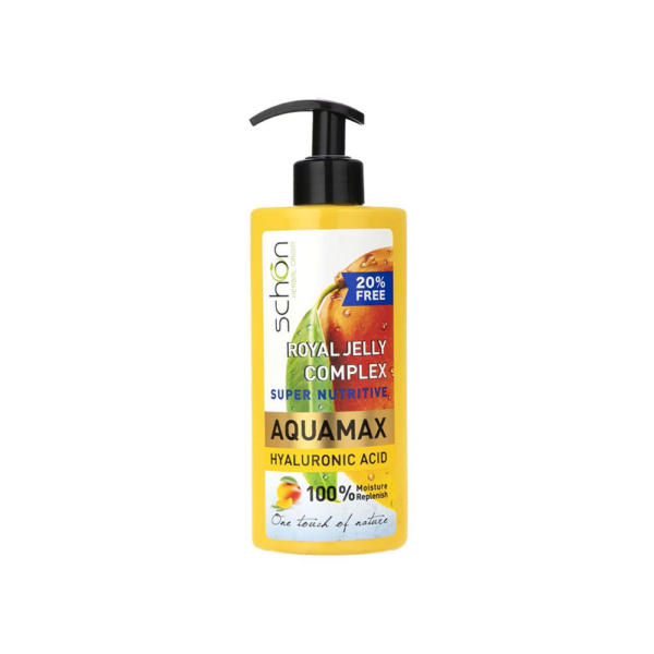 کرم آبرسان پمپی شون مدل Aqua Max حاوی رویال ژلی با رایحه انبه حجم 500 میل